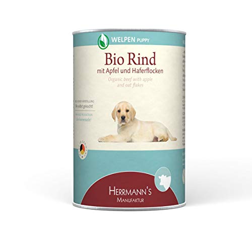 Herrmann's | Herrmanns Hundefutter Welpe Bio-Rind 400g | 12 x 400 g von Herrmann's