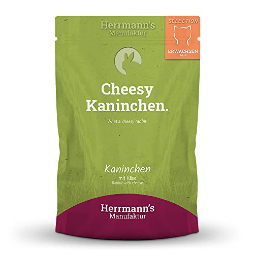 Herrmann's - Selection Kaninchen und Käse - 20 x 100g - Nassfutter - Katzenfutter von Herrmann's