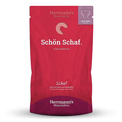 Herrmann's - Selection Sensibel Schaf mit Zucchini und Kartoffeln - 15 x 150g - Nassfutter - Hundefutter von IKIMI