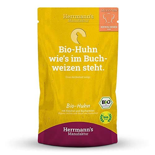 Herrmanns Huhn mit Fenchel und Buchweizen, 15er Pack (15 x 150 g) von Herrmanns