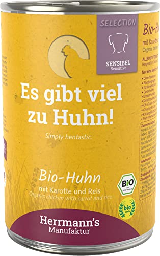 Herrmanns Huhn mit Karotten und Reis, 12er Pack (12 x 400 g) von Herrmanns