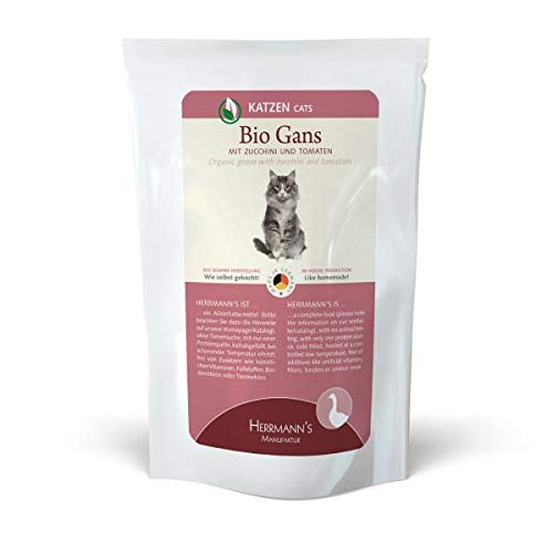 Herrmanns Katzenfutter Frischebeutel Bio-Gans 100g (Menge: 20 je Bestelleinheit) von Herrmann's