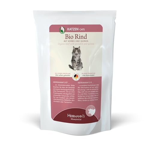 Herrmanns Bio Manufaktur HM Katze Bio-Rind+Quinoa 100gP von Herrmanns Manufaktur