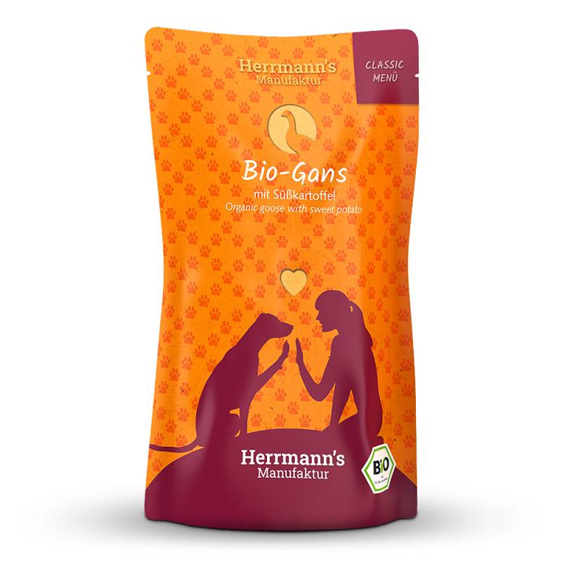 Herrmann's | Bio-Gans mit Süßkartoffeln | Classic | 12 x 130 g von Herrmanns