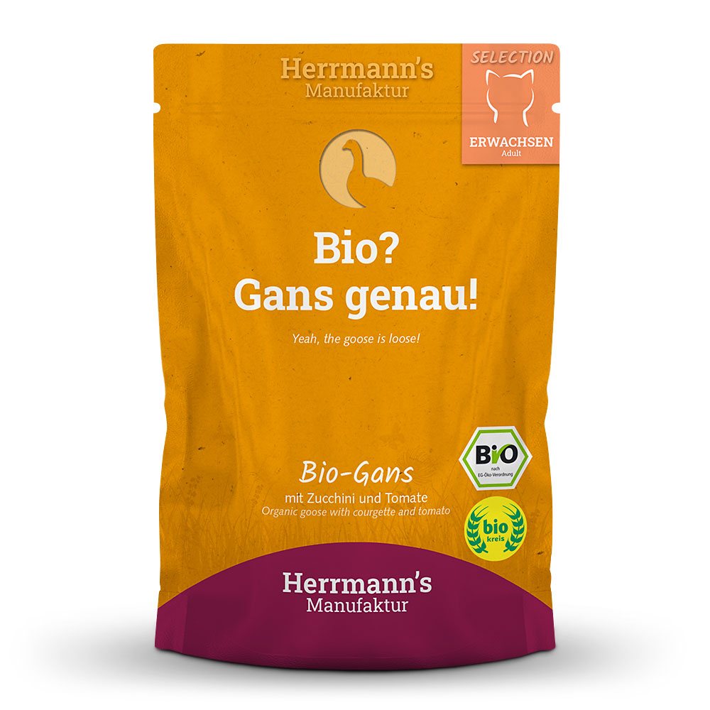 Herrmann's | Bio Gans mit Zucchini & Tomaten | Selection Adult | 20 x 100 g von Herrmanns