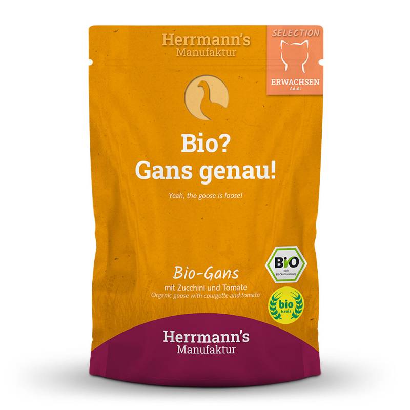 Herrmann's | Bio Gans mit Zucchini & Tomaten | Selection Adult | 40 x 100 g von Herrmanns