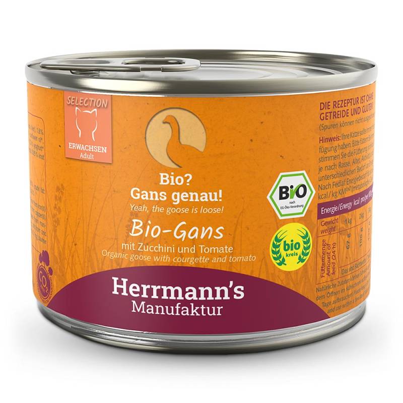 Herrmann's | Bio Gans mit Zucchini & Tomaten | Selection Adult | 48 x 200 g von Herrmanns