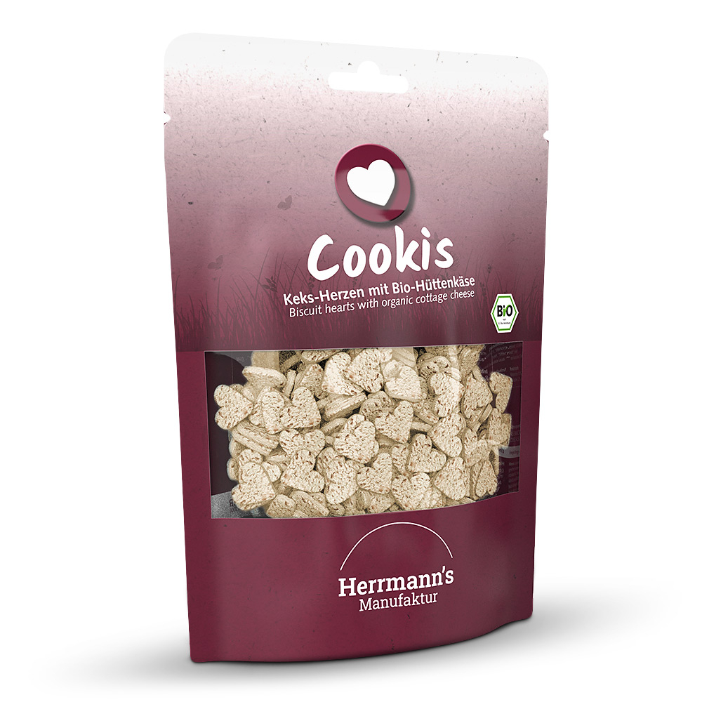 Herrmann's | Bio Hüttenkäseherzen | Cookis | 100 g von Herrmanns