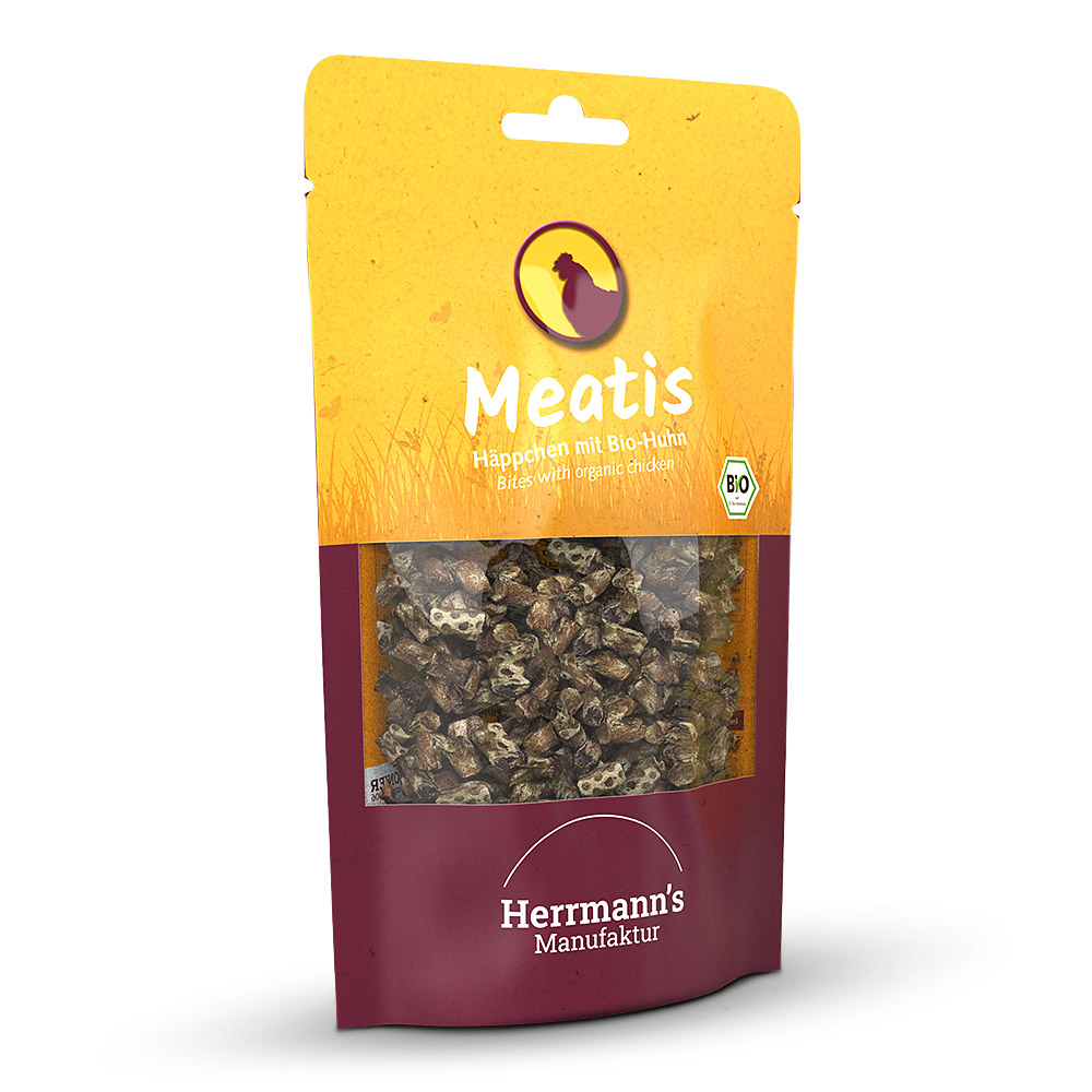 Herrmann's | Bio-Huhn mit Hirse | Meatis | 80 g von Herrmanns