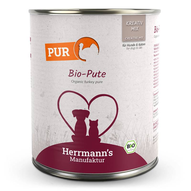 Herrmann's | Bio Pute Reinfleisch | Kreativ-Mix | 12 x 800 g von Herrmanns