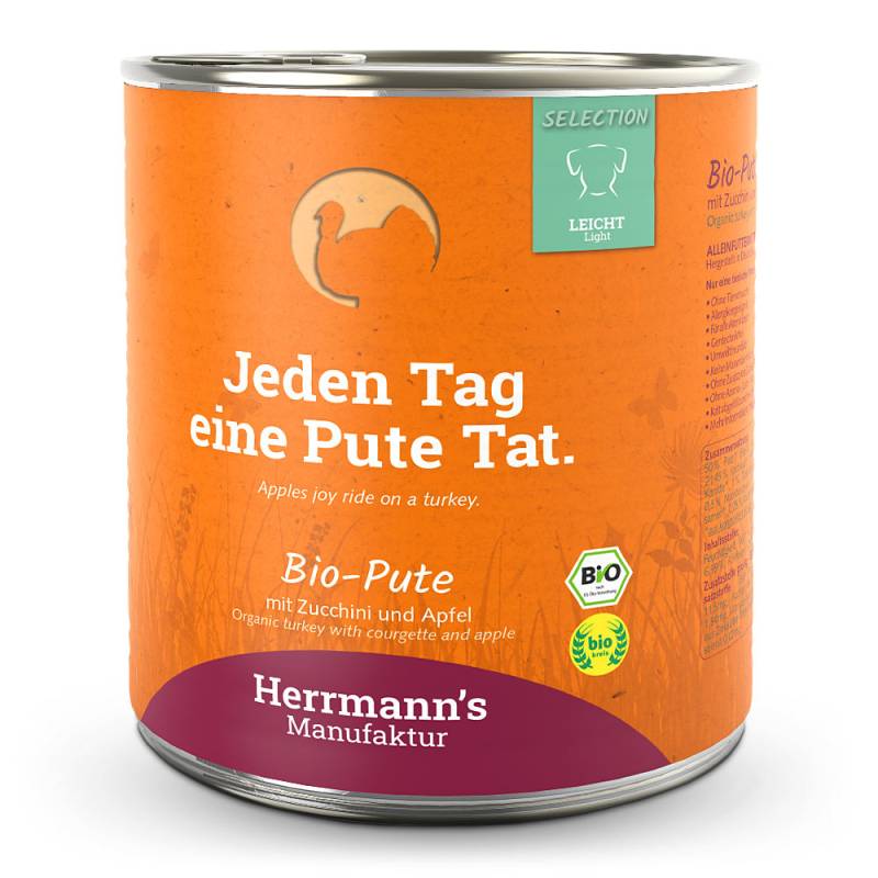 Herrmann's | Bio Pute mit Zucchini & Apfel | Selection Light | 24 x 800 g von Herrmanns