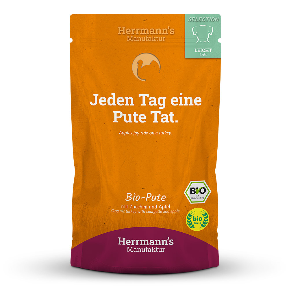 Herrmann's | Bio Pute mit Zucchini & Apfel | Selection Light | 30 x 150 g von Herrmanns