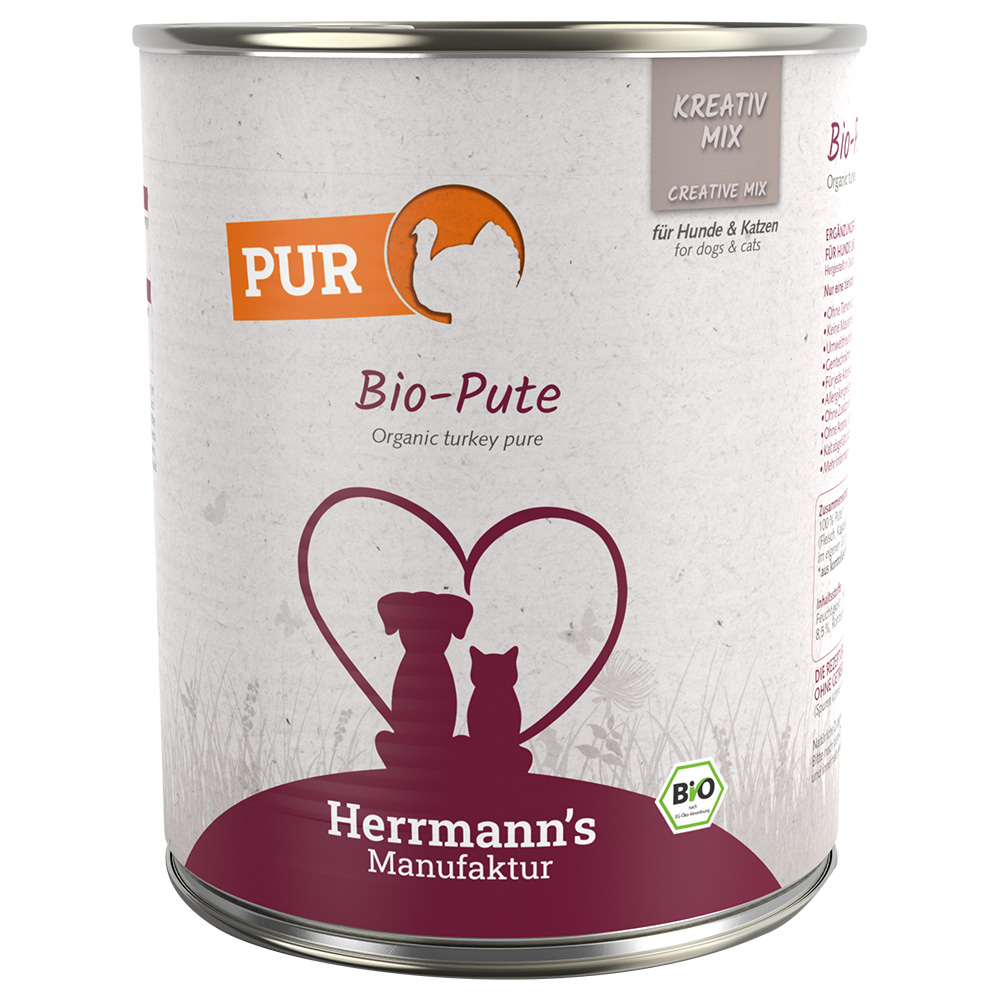 Herrmann's Bio-Reinfleisch 6 x 800 g - Bio-Pute von Herrmanns