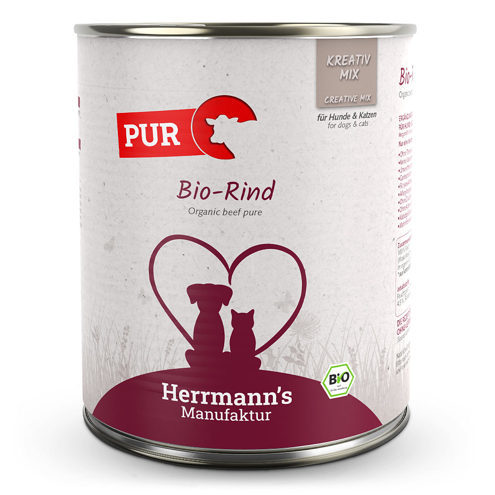 Herrmann's | Bio Rind Reinfleisch | Kreativ-Mix | 12 x 800 g von Herrmanns