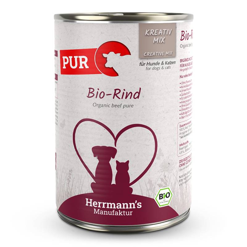 Herrmann's | Bio Rind Reinfleisch | Kreativ-Mix | 24 x 400 g von Herrmanns