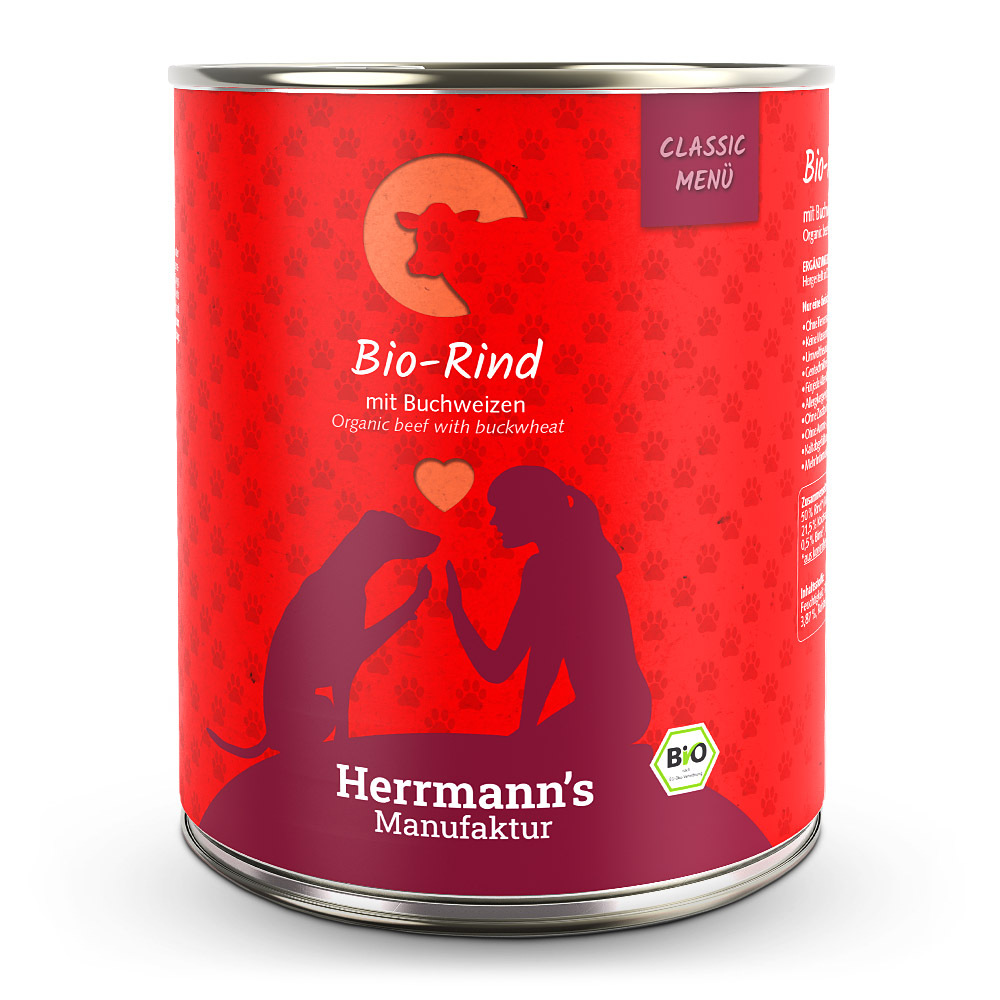 Herrmann's | Bio-Rind mit Buchweizen | Classic | 24 x 800 g von Herrmanns