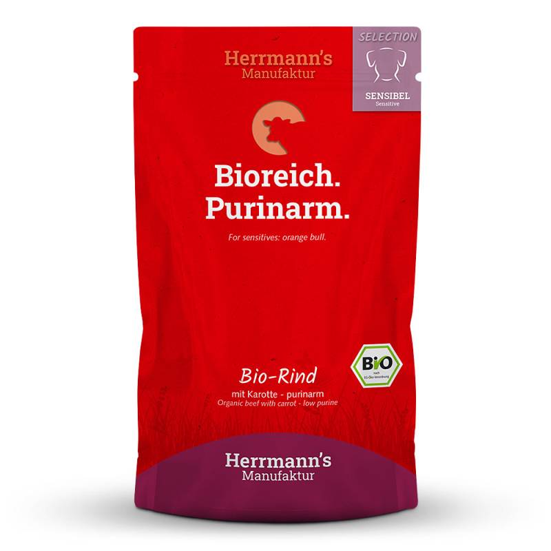 Herrmann's | Bio Rind mit Karotten - purinarm | Selection Sensible | 15 x 150 g von Herrmanns