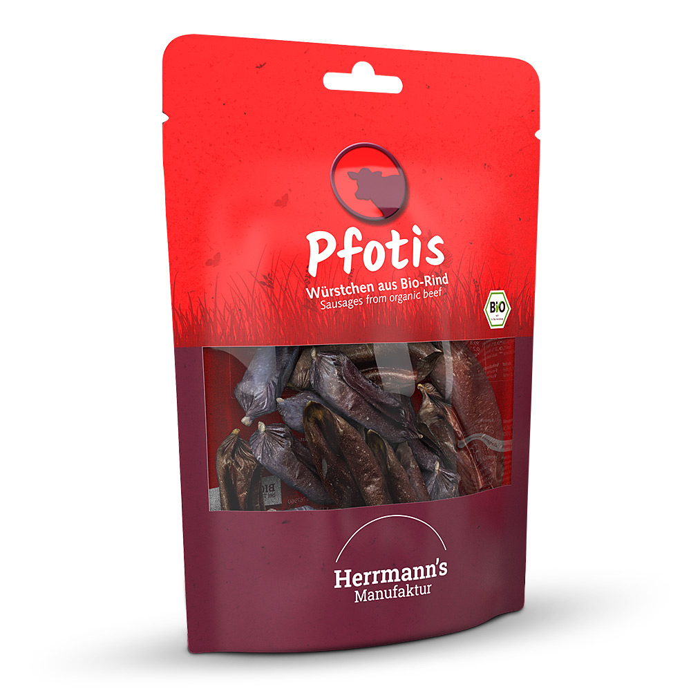 Herrmann's | Bio Rinderwürstchen | Pfotis | 6 x 80 g von Herrmanns