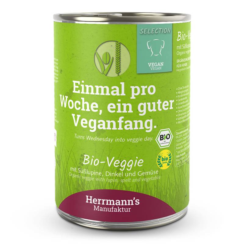 Herrmann's | Bio Weiße Süßlupine & Dinkel | Selection Veggie | 48 x 400 g von Herrmanns