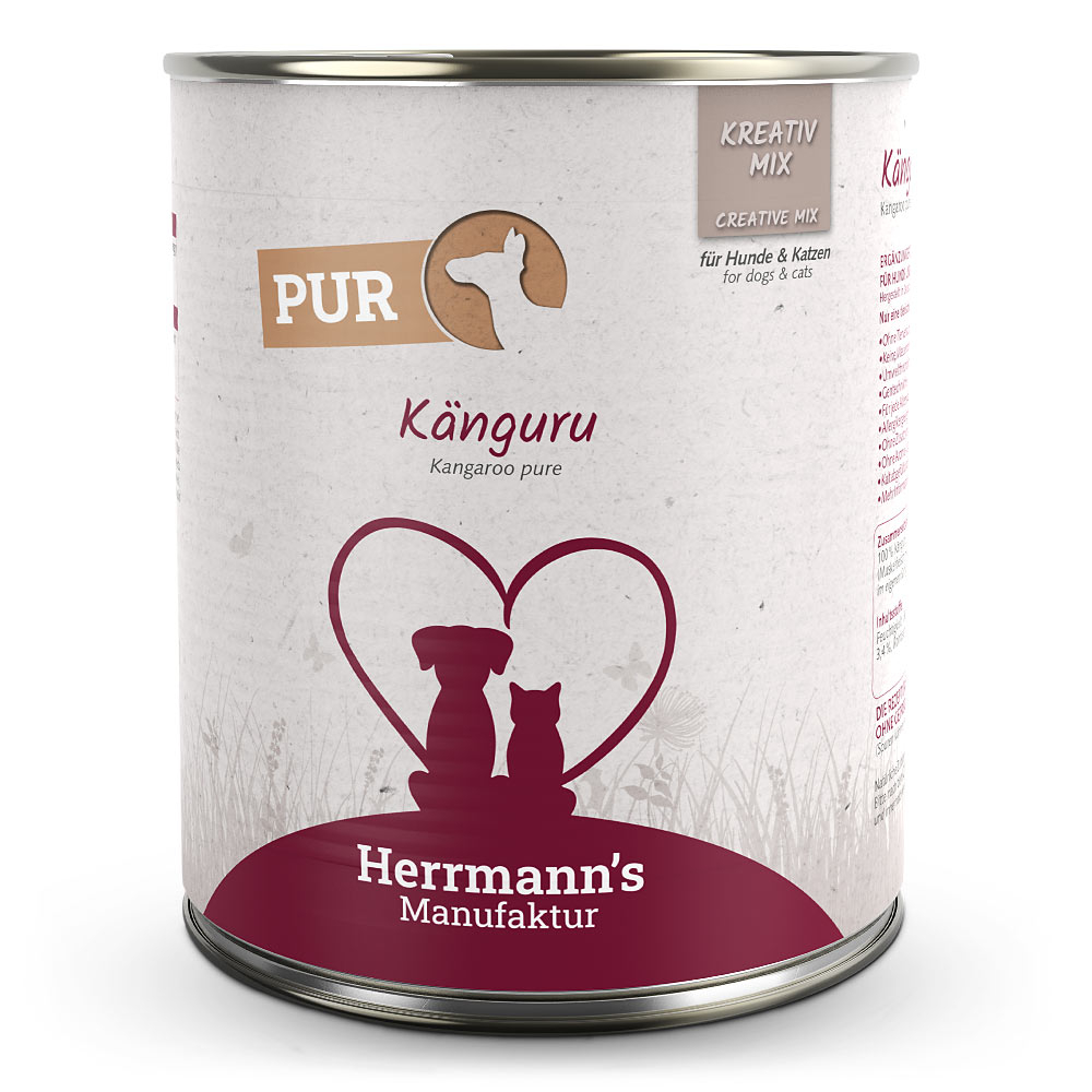 Herrmann's | Känguru Reinfleisch | Kreativ-Mix | 12 x 800 g von Herrmanns