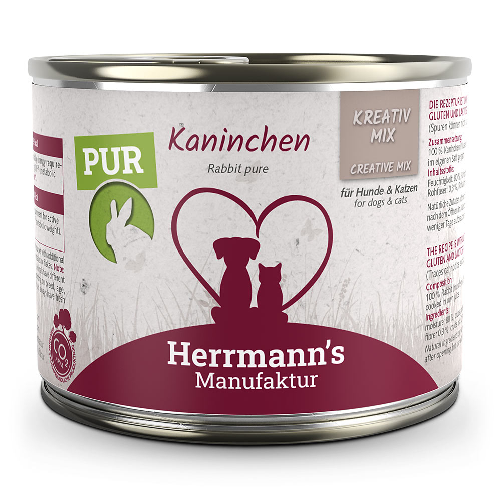 Herrmann's | Kaninchen Reinfleisch | Kreativ-Mix | 24 x 200 g von Herrmanns