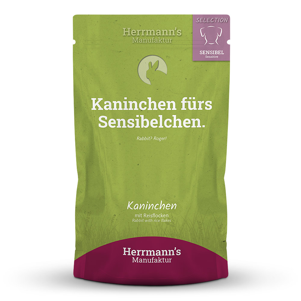 Herrmann's | Kaninchen mit Reisflocken | Selection Sensible | 15 x 150 g von Herrmanns