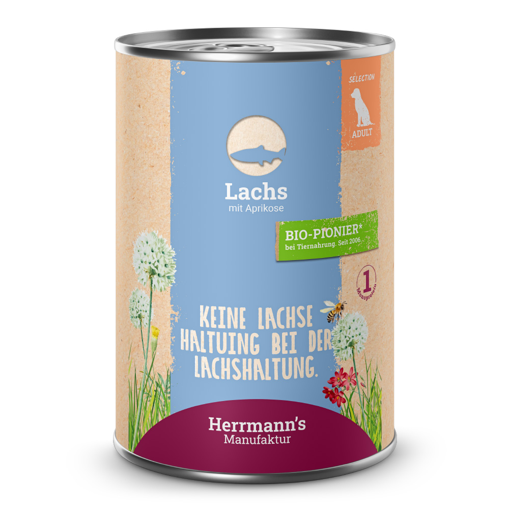 Herrmann's | Lachs mit Aprikose | Selection Adult | 12 x 400 g von Herrmanns