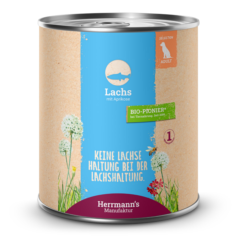 Herrmann's | Lachs mit Aprikose | Selection Adult | 24 x 800 g von Herrmanns