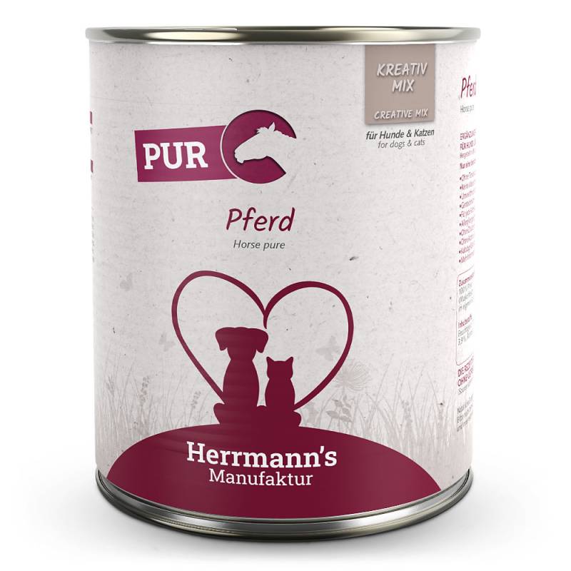 Herrmann's | Pferd Reinfleisch | Kreativ-Mix | 24 x 800 g von Herrmanns