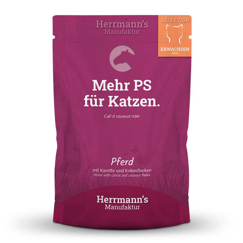 Herrmann's | Pferd mit Karotte & Kokosflocken | Selection Adult | 80 x 100 g von Herrmanns