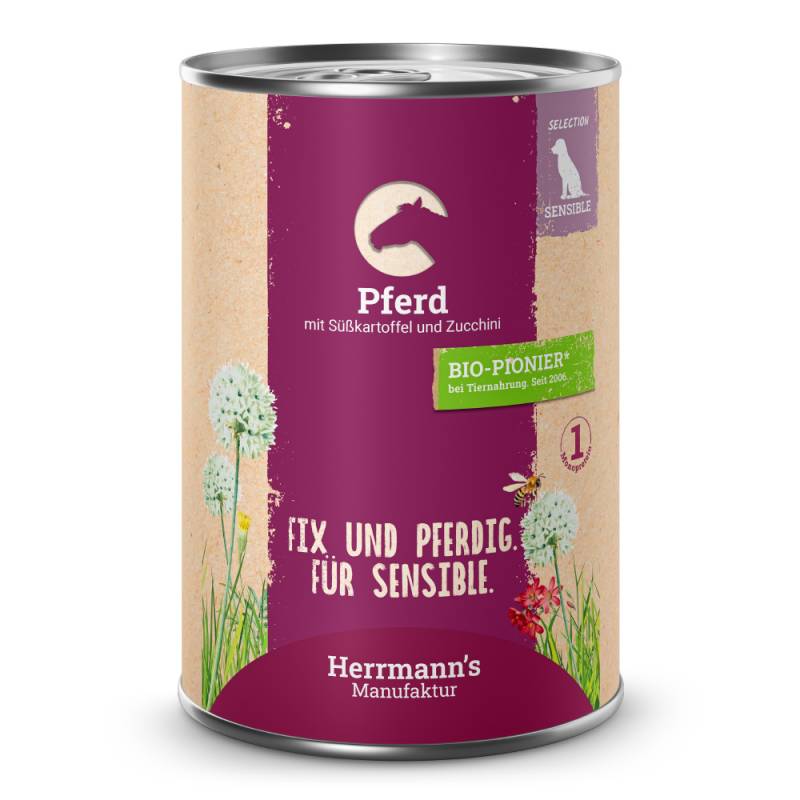 Herrmann's | Pferd mit Süßkartoffel & Zucchini | Selection Sensible | 12 x 400 g von Herrmanns