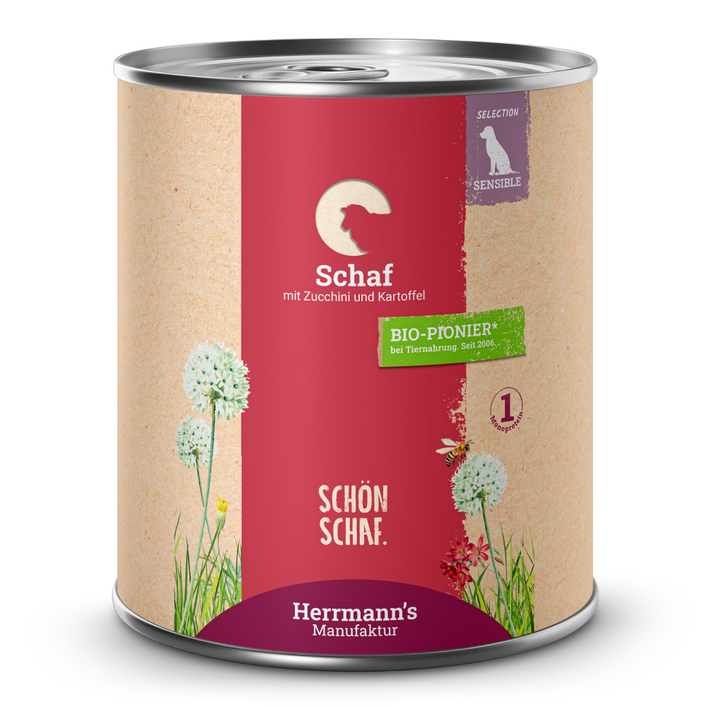 Herrmann's | Schaf mit Zucchini und Kartoffeln | Selection Sensible | 12 x 800 g von Herrmanns