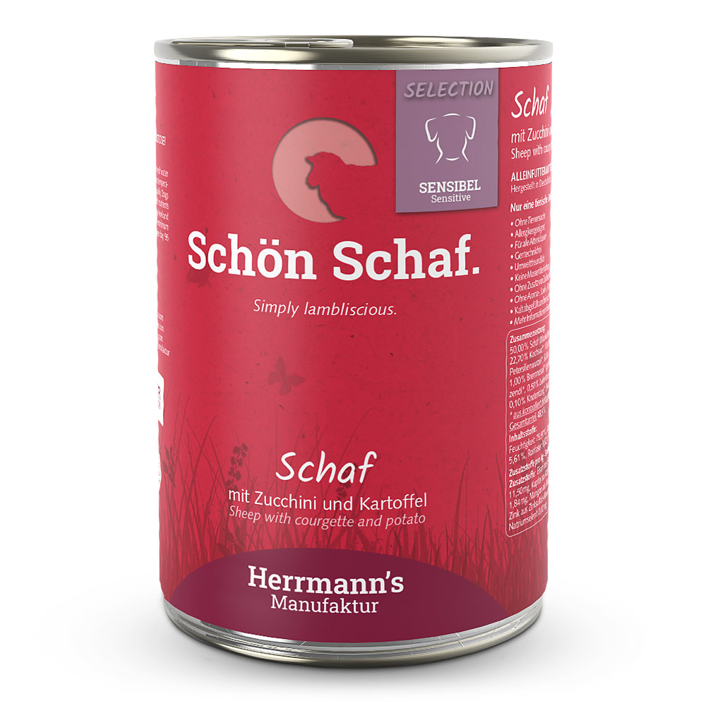 Herrmann's | Schaf mit Zucchini und Kartoffeln | Selection Sensible | 24 x 400 g von Herrmanns
