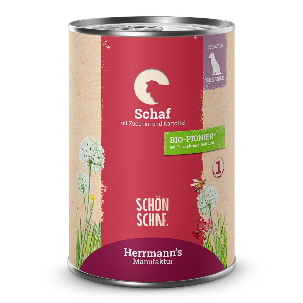 Herrmann's | Schaf mit Zucchini und Kartoffeln | Selection Sensible | 24 x 400 g von Herrmanns