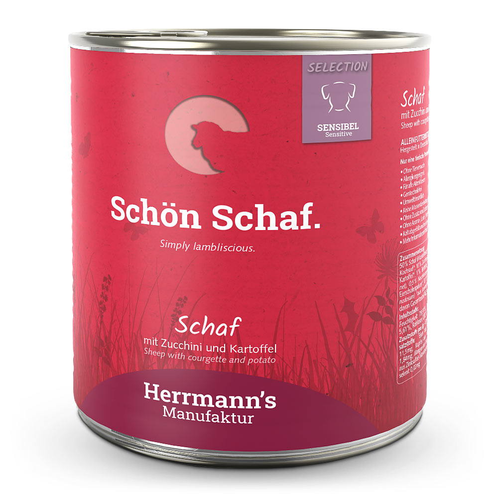 Herrmann's | Schaf mit Zucchini und Kartoffeln | Selection Sensible | 24 x 800 g von Herrmanns