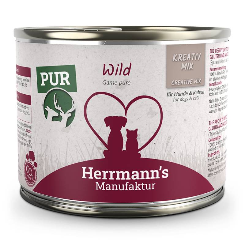 Herrmann's | Wild Reinfleisch | Kreativ-Mix | 48 x 200 g von Herrmanns