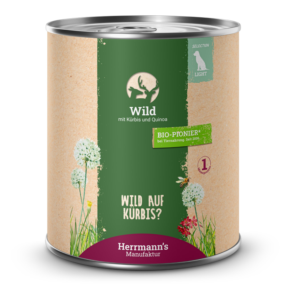 Herrmann's | Wild mit Kürbis und Quinoa | Selection Light | 12 x 800 g von Herrmanns