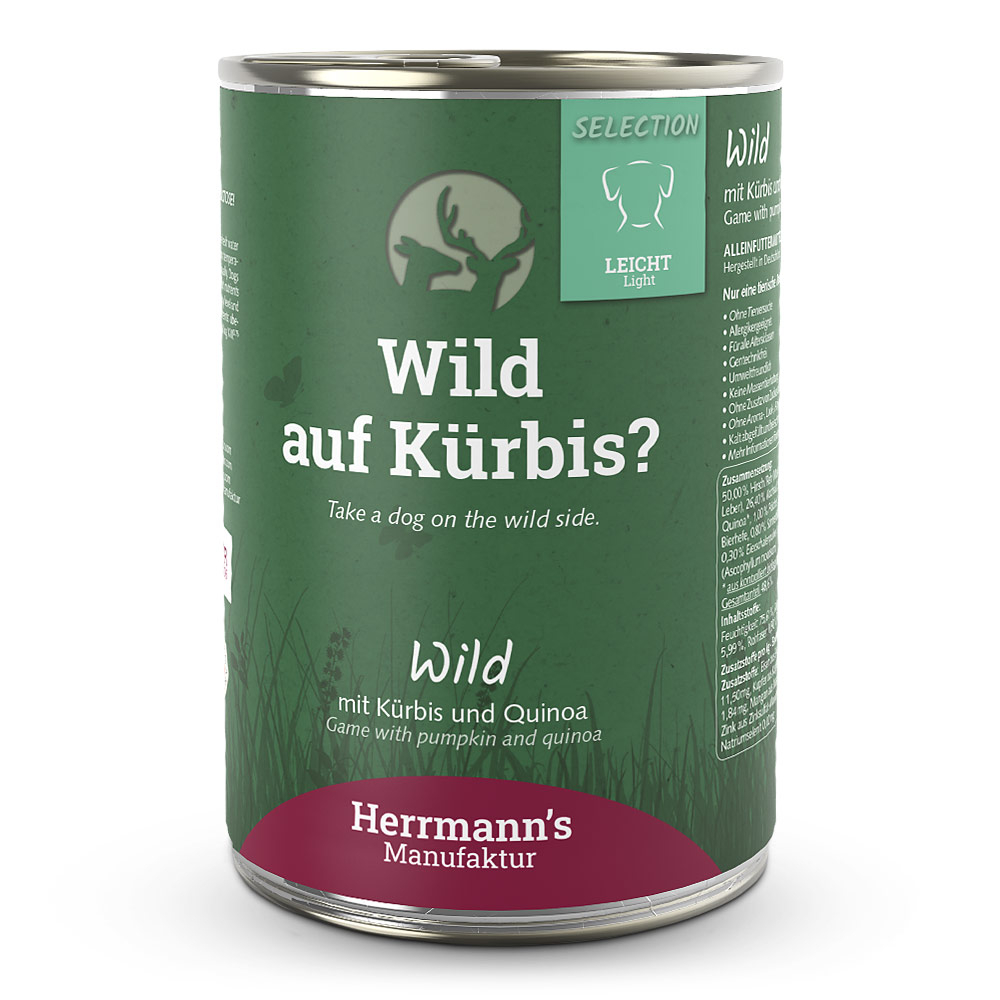 Herrmann's | Wild mit Kürbis und Quinoa | Selection Light | 24 x 400 g von Herrmanns