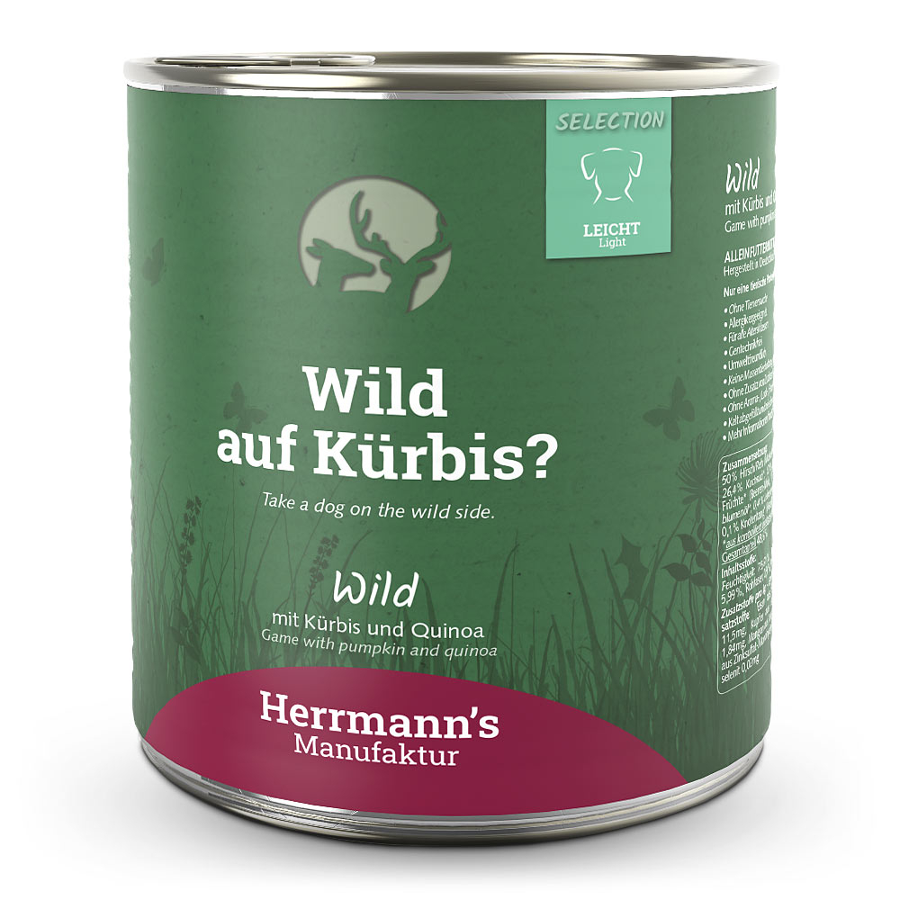 Herrmann's | Wild mit Kürbis und Quinoa | Selection Light | 24 x 800 g von Herrmanns