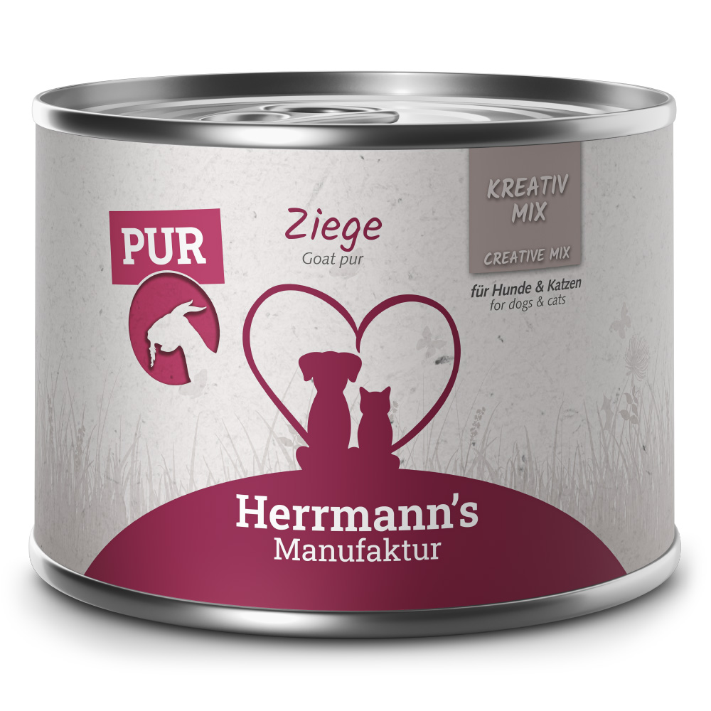 Herrmann's | Ziege Reinfleisch | Kreativ-Mix | 12 x 200 g von Herrmanns