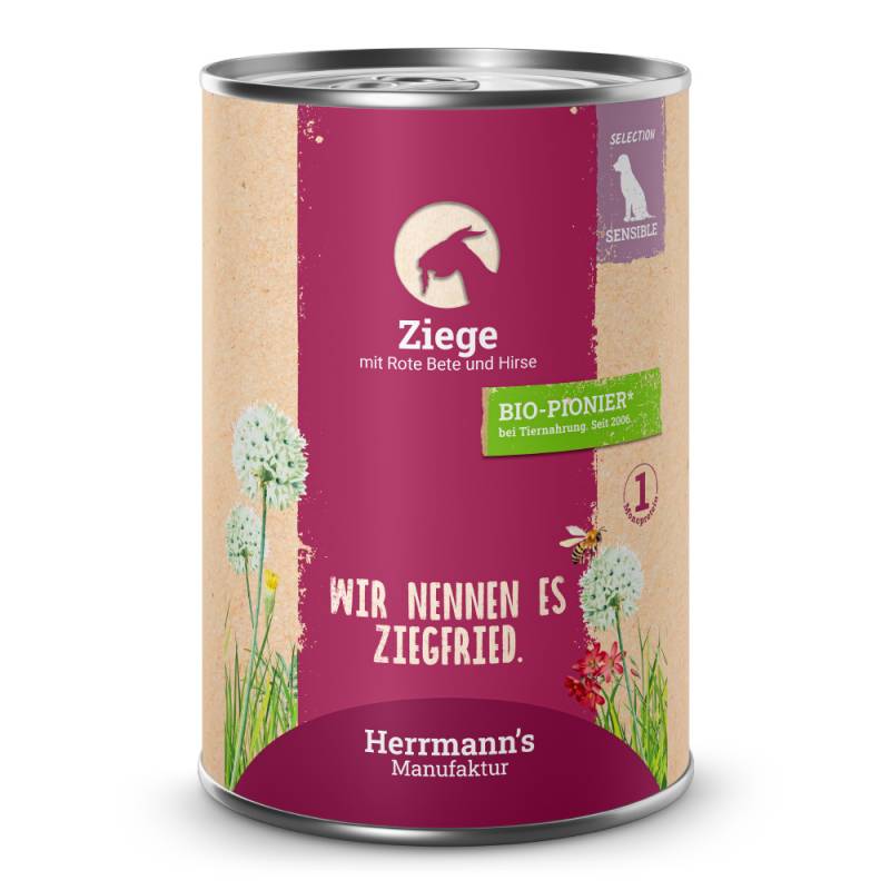 Herrmann's | Ziege mit rote Beete und Hirse | Selection Sensible | 12 x 400 g von Herrmanns