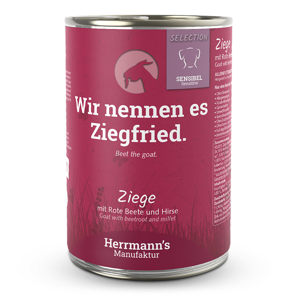 Herrmann's | Ziege mit rote Beete und Hirse | Selection Sensible | 24 x 400 g von Herrmanns