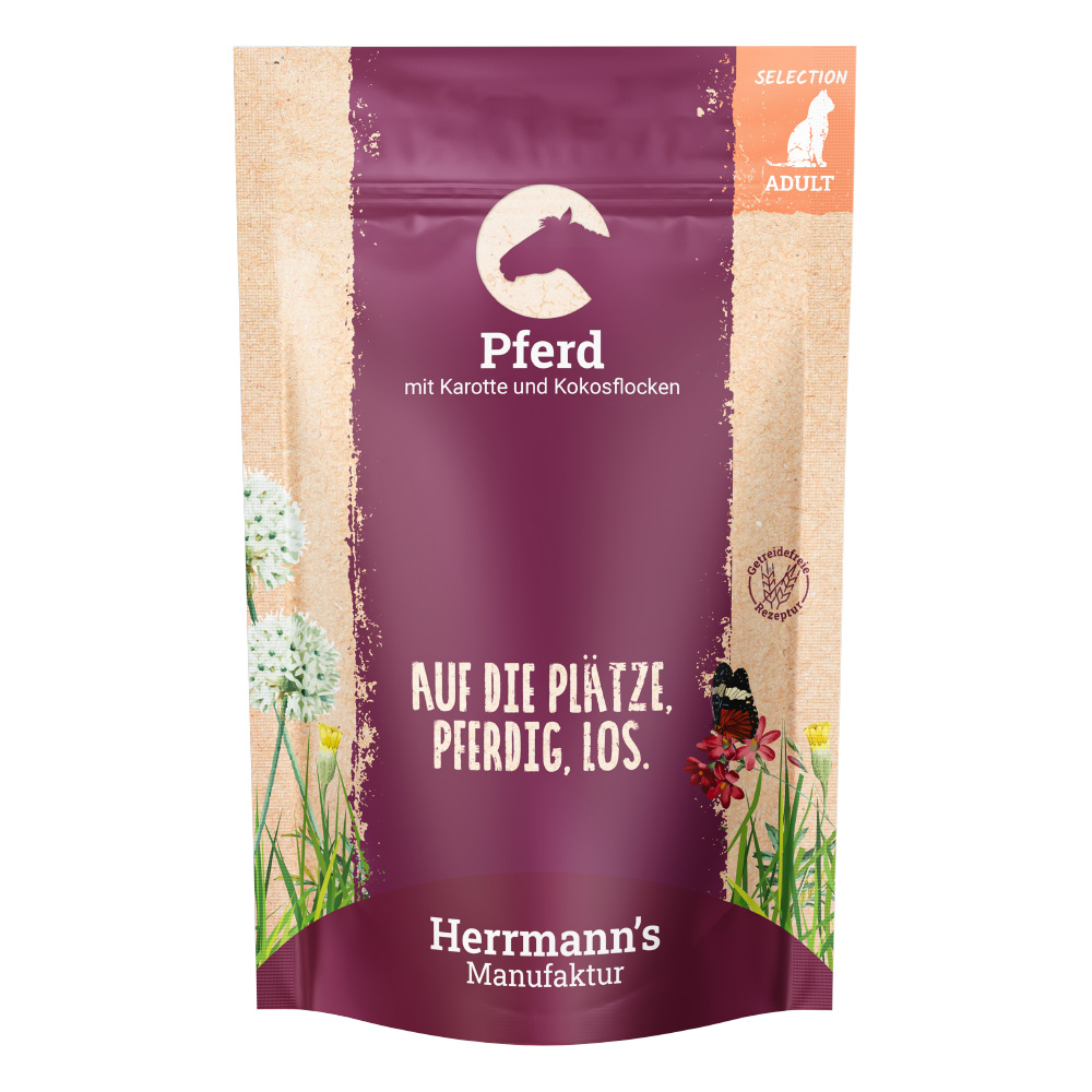 Herrmanns Selection / Bio-Selection 12 x 100 g - Pferd mit Bio-Karotte & Bio-Kokosflocken Herrmanns Selection / Bio-Selection 12 x 100 g - Pferd mit Bio-Karotte & Bio-Kokosflocken von Herrmanns