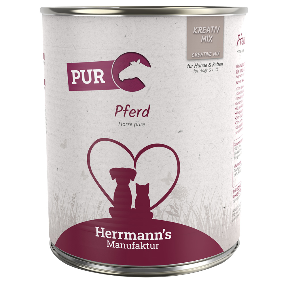 Sparpaket Herrmann´s Bio-Reinfleisch 12 x 800 g - Pferd von Herrmanns