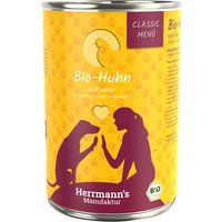 Sparpaket Herrmann's Classic Bio-Menü 24 x 400 g - Bio-Huhn mit Bio-Hirse von Herrmanns