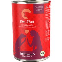 Sparpaket Herrmann's Classic Bio-Menü 24 x 400 g - Bio-Rind mit Bio-Süßkartoffeln von Herrmanns