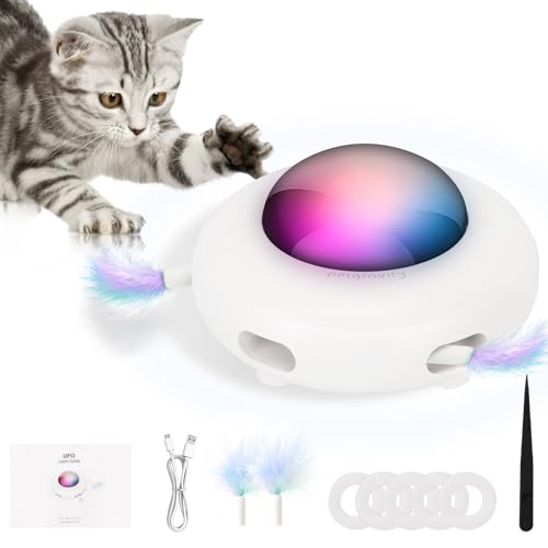 Katzenspielzeug Elektrisch, USB Haustier Verfolgung Spielzeug, Elektrische Intelligente Schwerkraft UFO Indoor Outdoor Travel Sport Spielzeug Verstecken Suchen von Hersance