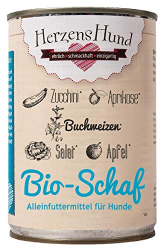 Herzenshund Bio Schaf mit Bio-Zucchini 400g von Herzens-Hund