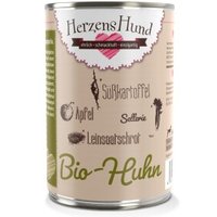 HerzensHund Adult 12x400g Bio Huhn von HerzensHund