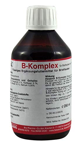 Hesanol B-Komplex 250ml für Tauben und Vögel von Hesanol